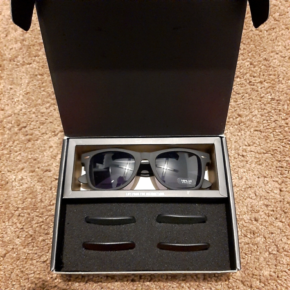 6 pair Sunglasses set 100% UV protection, black